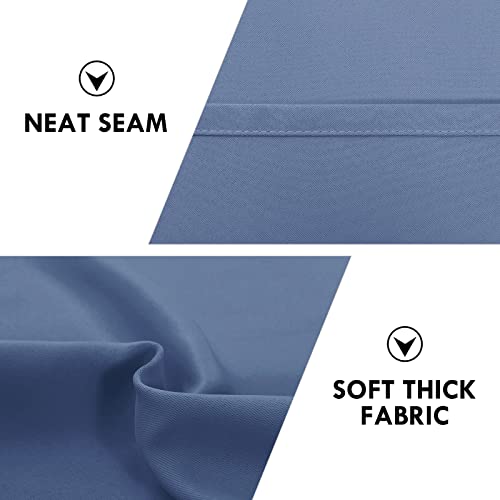 Blackout Curtains for Bedroom 42 x 54 Inch Long Dusty Blue 2 Panels (Dusty Blue / 42"W x 54"L (Pack of 2))