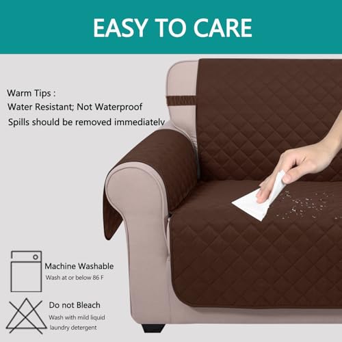 Reversible Recliner Chair Covers (Brown/Brown / 28''recliner-oversized)