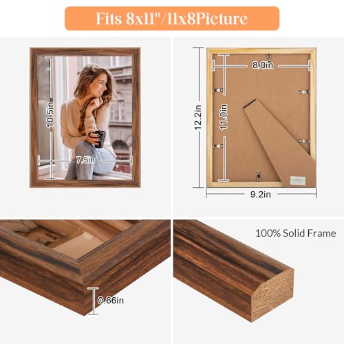 8x11 Wood Frame Brown (Brown / 8x11)