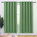 Bedroom Curtains Blackout Drapery Panels (Forest Green / 70"W x 72"L (Pack of 2))