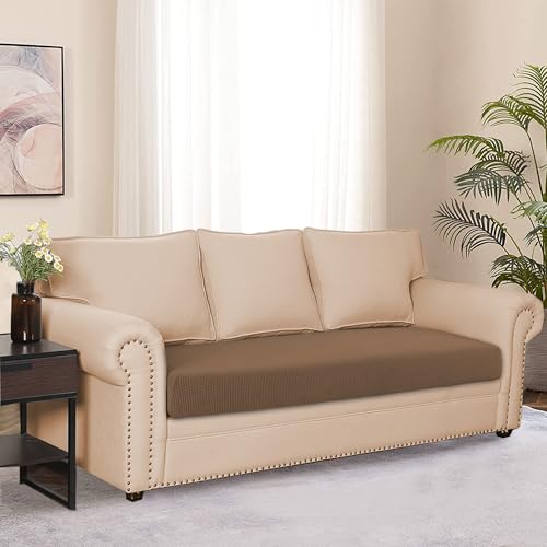 Water Resistant Couch Cushion Covers (Large / Coffee)