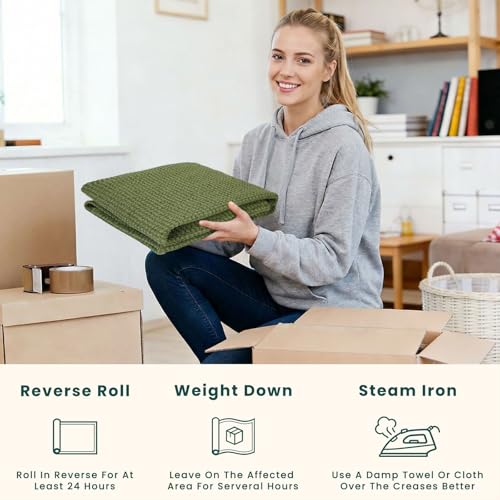 Indoor Door Mat 2x3 ft Small Area Rugs Washable Front Door Mat Non Slip Rubber Backed Entryway Rug Cotton Entrance Doormat for Front Porch Kitchen Bedroom (Olive Green/Earthy Green / 2' x 3' (Rectangular))
