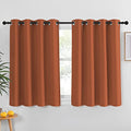 Blackout Burnt Orange Curtain for Girls Bedroom (Burnt Orange / 52"W x 45"L (Pack of 1))