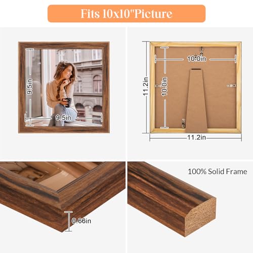 10x10 Wood Frame Brown (Brown / 10x10)