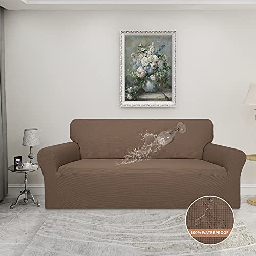 100% Waterproof Couch Cover (Brown / Sofa)