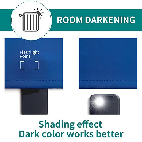 Royal Blue Blackout Curtains for Living Room 96 Inch Long (Royal Blue / 55"W x 96"L (Pack of 2))