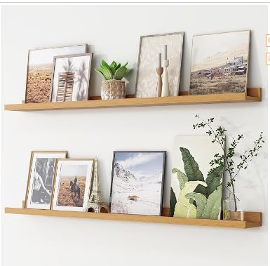 Floating Shelves Set of 2 (Oak / 47.2 in)