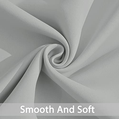 Room Darkening Curtains 62x63 inch Length Light Grey (Light Grey / 62"W x 63"L (Pack of 2))