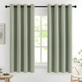 Sage Green Blackout Bedroom Curtains Drapes 72 Inch Long 52"x72" (Sage Green / 52"W x 72"L (Pack of 2))