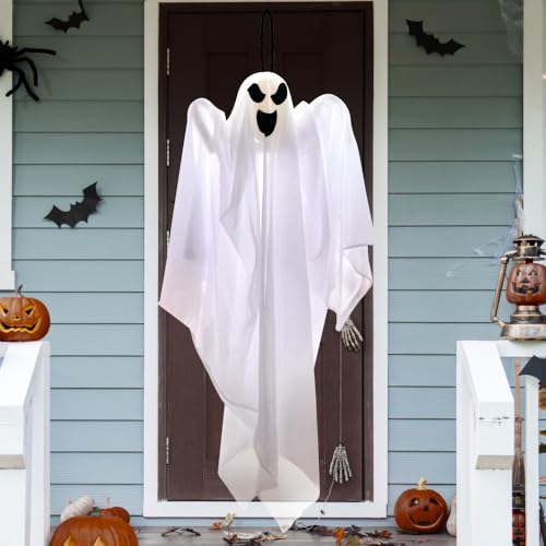 1 PC 27.5" Halloween Hanging Ghost Decorations Outdoor
