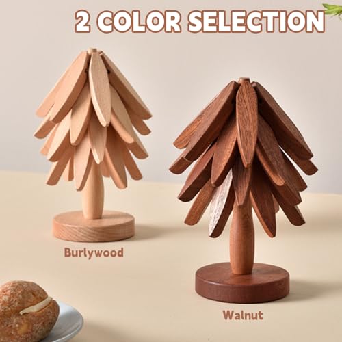 Wooden Trivets for Hot Dishes (Beige)