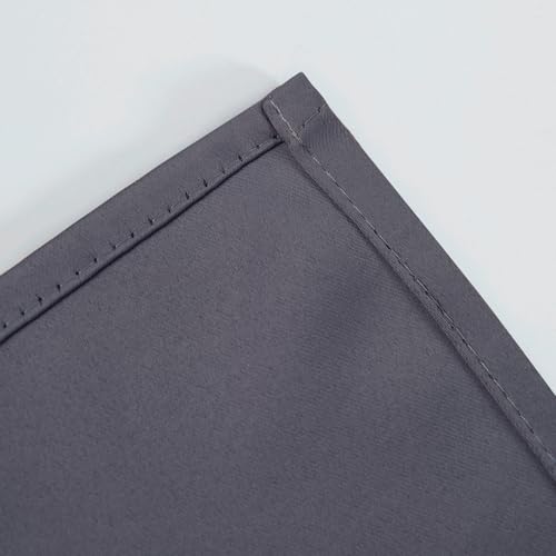 Blackout Curtains 66 x 72 Inch Long Grey Curtains Set of 2 Panels Room Darkening Curtains for Bedroom and Living Room (Grey / 66"W x 72"L (Pack of 2))