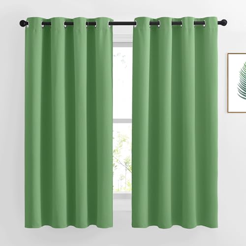 Forest Green Blackout Curtains Grommet (Forest Green / 52"W x 45"L (Pack of 2))