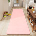 Modern Soft Hallway Runner Rug (2' x 6' (Runner) / Pink)