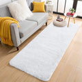 2x5 Machine Washable Runner Rugs for Hallway (2x5 Ft / White)