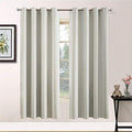 Room Darkening Curtains 52x63 inch Length Light Beige (Light Beige / 52"W x 63"L (Pack of 2))