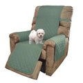 Reversible Recliner Chair Covers (Greyish Green/Taupe / 28''recliner-oversized)