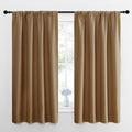 Kitchen Curtains (Gold Brown / 34"W x 54"L (Pack of 2))