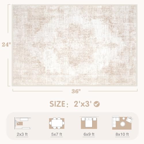 Area Rugs 8x10 Vintage Rug (Beige/Brown / 8' X 10' (Rectangular))