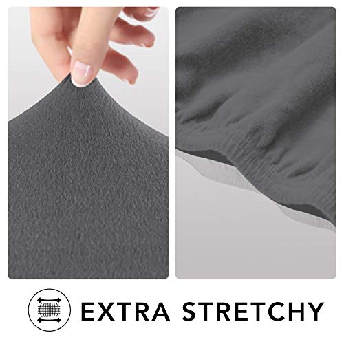 Stretc Recliner Chair Covers Fleece Soft Couch Covers for Sofa (Small Recliner Chair / Grey)