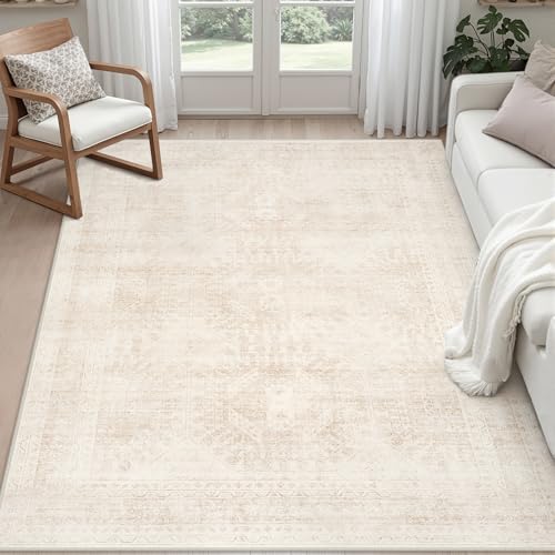 6x9 Area Rugs Living Room (Beige / 6' x 9' (Rectangular))