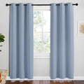 Vintage Blue Blackout Curtains for Bedroom (Vintage Blue / 42"W x 78"L (Pack of 2))