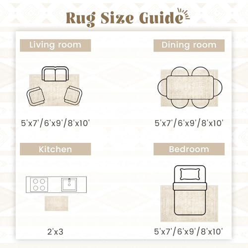 2x8 Washable Runner Rug (Beige / 2' x 8' (Rectangular))