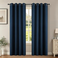 Blackout Curtains 90 inch Long 2 Panels Set (Navy Blue / 52"W x 90"L (Pack of 2))