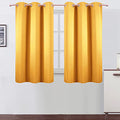 Yellow Blackout Curtains 34 x 54 Inch Length (Yellow / 34"W x 54"L (Pack of 2))