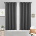 Room Darkening Curtains 52x54 inch Length Charcoal Grey (Charcoal Grey / 52"W x 54"L (Pack of 2))
