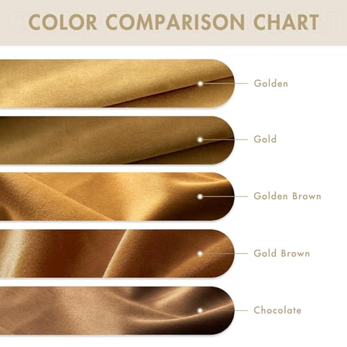 Velvet Curtains Chocolate Brown 52 x 84 Inch Length Set of 2 (Chocolate / 52"W x 84"L (Pack of 2))