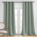 Room Darkening Sage Green Curtains 108 inch Length (Sage Green / 52"W x 108"L (Pack of 2))