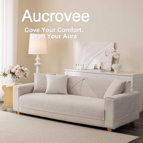 Soft Waterproof Chenille Cover Washable (1pc/27"x27"-Arm/Backrest Cover / Coffee)