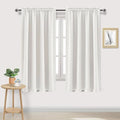 Blackout Curtains for Bedroom Living Room 52 x 63 Inch Long Ivory (Ivory / 52"W x 63"L (Pack of 2))