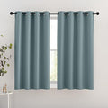 Blackout Greyish Blue Curtains for Bedroom (Greyish Blue / 46"W x 54"L (Pack of 2))