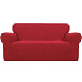 Stretch Loveseat Couch Covers Washable Christmas Red (Medium Loveseat / Christmas Red)