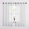Sheer Curtains 63 Long (Light Gray / 54"W x 63"L (Pack of 2))