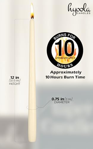 12 Pack Tall Taper Candles (12 inch)