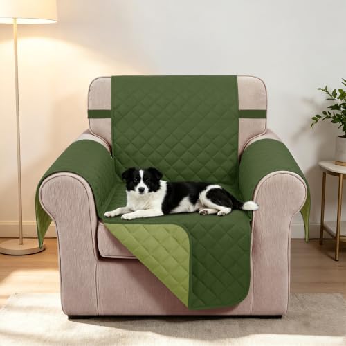 Reversible Recliner Chair Covers (Huntergreen/Sage / 23'' Chair)