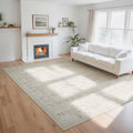 8x10 Washable Area Rugs for Living Room (8' x 10' (Rectangular) / Light Brown-milky White-dark Brown-black)