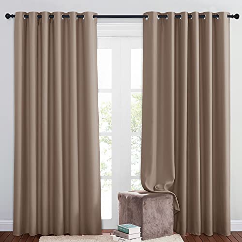 Insulated Blackout Curtains and Drapes (Cappuccino / 80"W x 84"L (Pack of 2))