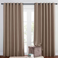 Insulated Blackout Curtains and Drapes (Cappuccino / 80"W x 84"L (Pack of 2))