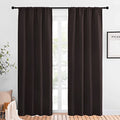 Blackout Curtains for Living Curtains (Toffee Brown / 34"W x 84"L (Pack of 2))