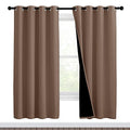 Living Room Completely Shaded Draperies (Cappuccino / 46"W x 72"L (Pack of 2))