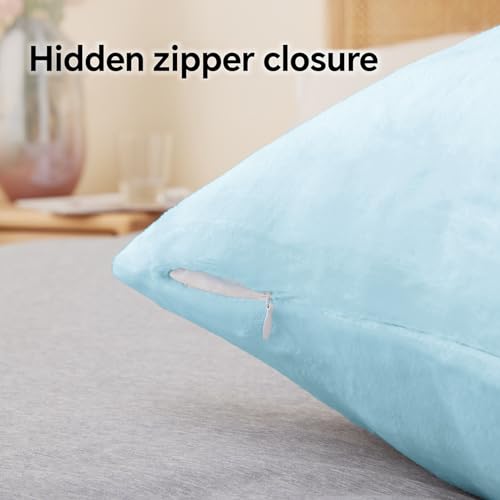 Flannel Pillowcases Standard Set of 2 (Blue / 26" x 20" (Pack of 2))
