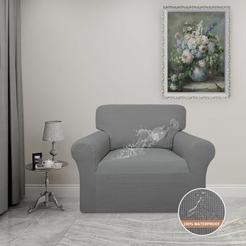 100% Waterproof Chair Couch Cover (Grey / Chair)
