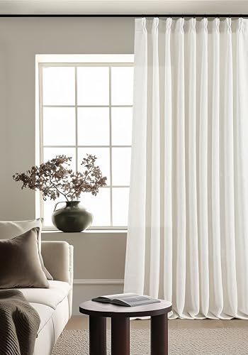 Natural Extra Wide 60 Inch Width Pinch Pleated 90 Inch Curtains (Natural / 60"W x 90"L (Pack of 1))