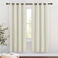 Room Darkening Curtains Panels for Bedroom (Beige / 46"W x 72"L (Pack of 2))