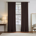 Blackout Curtains 84 inch Long 2 Panels Burg for Living Room (Brown / 52"W x 84"L (Pack of 2))