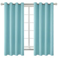 Baby Blue Blackout Curtains for Bedroom 63 Inch Long (Baby Blue / 52"W x 63"L (Pack of 2))